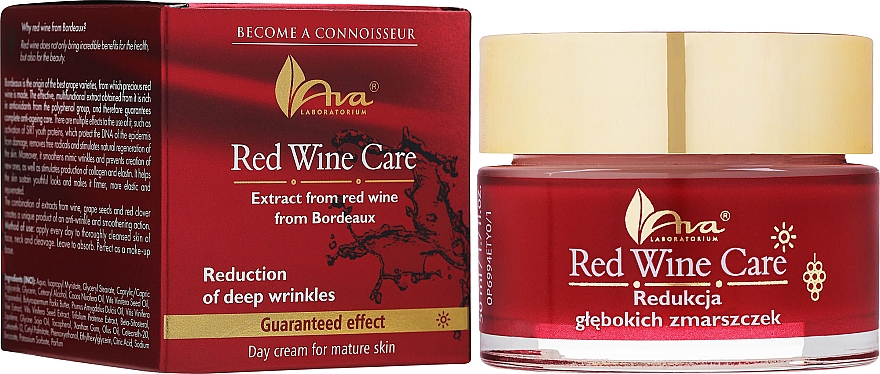 Tagescreme mit Rotweinextrakt gegen tiefe Falten für reife Haut - AVA Laboratorium Red Wine Care Day Cream — Bild N2
