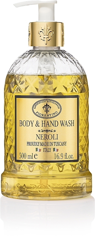 Flüssigseife mit Neroli - Saponificio Artigianale Fiorentino Body & Hand Wash  — Bild N1