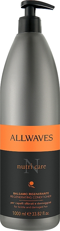 Regenerierende Haarspülung mit Leinöl für geschwächtes Haar - Allwaves Nutri Care Regenerating conditioner — Foto N2