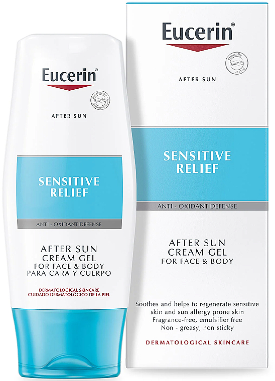 After Sun Creme-Gel für Gesicht und Körper - Eucerin After Sun Creme-Gel for Sensitive Relief — Bild N1