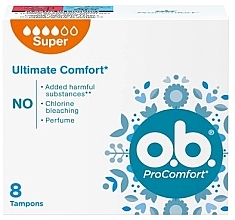 Düfte, Parfümerie und Kosmetik Tampons Super 8 St. - O.b. ProComfort Super Tampons