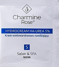 Feuchtigkeitsspendende mehrschichtige Hydro-Gesichtscreme - Charmine Rose Hydrocream Ha-Urea 5% (Probe)  — Bild N1