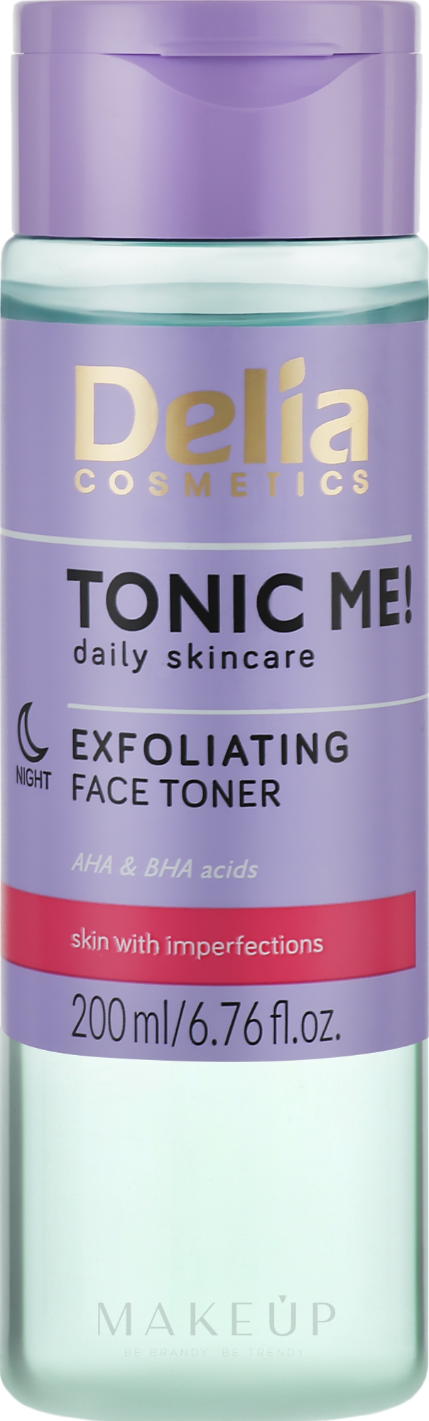 Exfolierendes Gesichtstonikum mit AHA- und BHA-Säure - Delia Cosmetics Tonic Me — Bild 200 ml