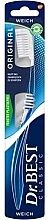 Düfte, Parfümerie und Kosmetik Zahnbürste weich blau - Dr. Best Toothbrush Classic High Deep Medium