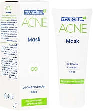 Düfte, Parfümerie und Kosmetik Mattierende Gesichtsmaske mit Kieselsäure für fettige und zu Akne neigende Haut - Novaclear Acne Mask