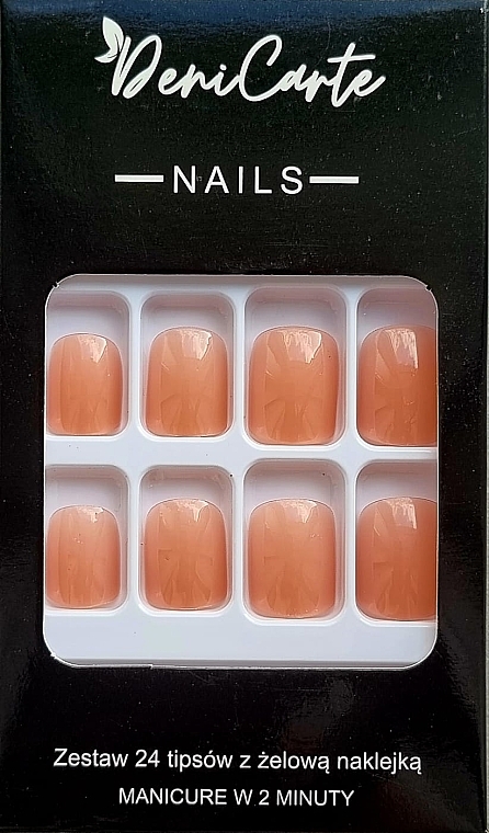 Falsche Fingernägel 24 St. - Deni Carte Tipsy Square Pink Nude 9478  — Bild N1