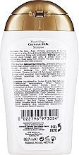 Regenerierendes und feuchtigkeitsspendendes Shampoo mit Kokosmilch, Kokosnussöl und hydrolysiertem Milchprotein - OGX Nourishing Coconut Milk Shampoo — Bild N2