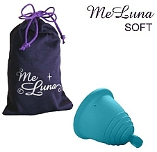 Menstruationstasse Größe XL Meereswelle - MeLuna Soft Shorty Menstrual Cup Ball — Bild N1