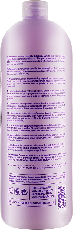Aktivator-Creme für ammoniakfreie Farben 20 VOL -6% - Erreelle Italia Glamour Professional Sweet Activator — Bild N2