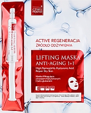 Düfte, Parfümerie und Kosmetik Anti-Aging Tuchmaske mit Lifting-Effekt + Serum - Czyste Piekno Active Regeneration + Serum