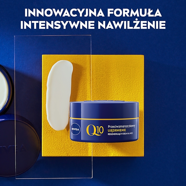 Feuchtigkeitsspendende Anti-Falten-Nachtcreme für alle Hauttypen - NIVEA Visage Q10 Plus Night Cream — Foto N4
