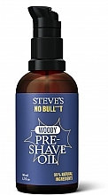 Düfte, Parfümerie und Kosmetik Pre-Shave-Öl - Steve's No Bull***t Woody Pre-Shave Oil