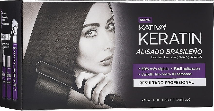 Haarpflegeset - Kativa Keratin (Shampoo 35ml + Conditioner 35ml + Haarmask 100ml)