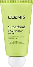 Feuchtigkeitsspendende, pflegende und aufhellende Gesichtsmaske mit Weizengras, Grünkohl und Brennnessel, Avocado- und Chiasamenöl - Elemis Superfood Vital Veggie Mask — Bild N2