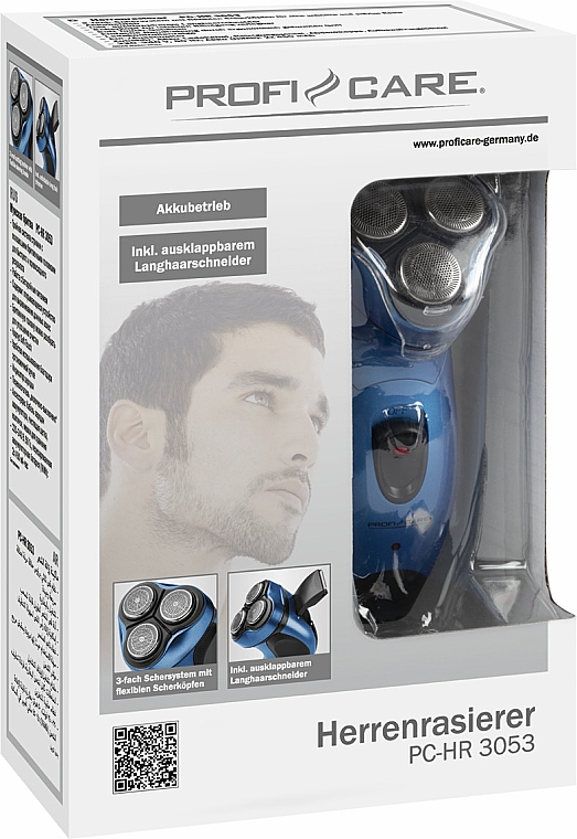 Elektrischer Rasierer PC-HR 3053 blau - ProfiCare Mens Shaver Blue  — Bild N4