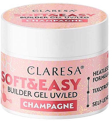 Modellierendes Nagelgel - Claresa Soft & Easy Builder Gel UV/LED Champagne — Bild N1