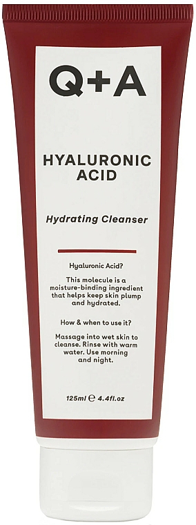 Reinigendes und feuchtigkeitsspendendes Gesichtsgel mit Hyaluronsäure - Q+A Hyaluronic Acid Hydrating Cleanser — Bild N1