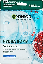 Düfte, Parfümerie und Kosmetik Tuchmaske - Garnier Skin Naturals Hydra Bomb Pomegranate