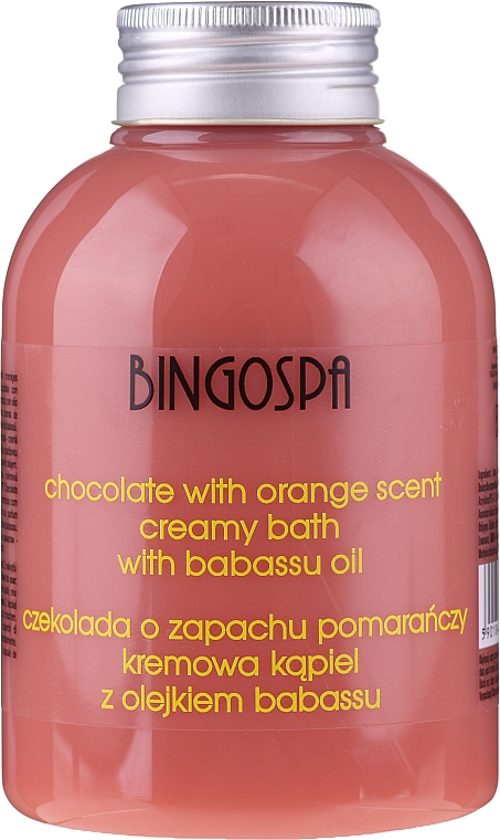 Duschcreme mit Schokolade, Orange und Babassu-Öl - BingoSpa Creamy Chocolate Bath With Orange Oil