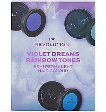 Haarpflegeset - I Heart Revolution Violet Dreams Rainbow Drops (Semi permanente Haarfarbe 3x120ml) — Bild N2
