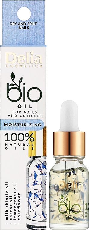 Feuchtigkeitsspendendes Nagel- und Nagelhautöl - Delia Cosmetics Bio Nail Oil — Bild N2