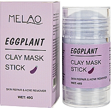 Düfte, Parfümerie und Kosmetik Reinigende und entgiftende Gesichtsmaske in Stick mit Aubergine - Melao Eggplant Clay Mask Stick