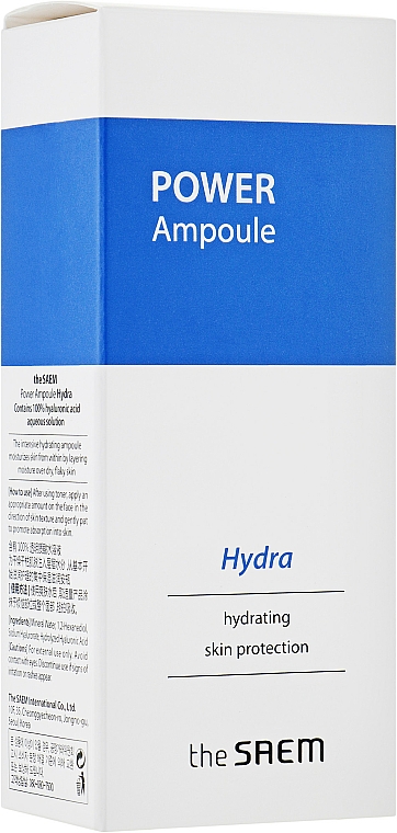 Feuchtigkeitsspendende Gesichtsampulle - The Saem Power Ampoule Hydra — Bild N2