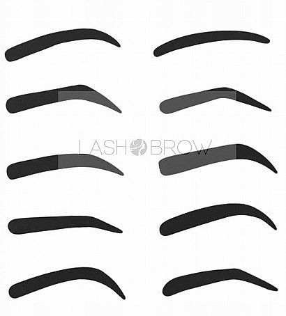 Augenbrauen-Schablone 10 Formen - Lash Brow — Bild N2