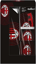 Düfte, Parfümerie und Kosmetik Set - Naturaverde Football Teams Milan Oral Care Set (toothbrush/1pc + toothpaste/75ml + acc/2pcs)