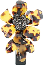 Düfte, Parfümerie und Kosmetik Automatische Haarspange Orchidee 0807 Leopard - Elita