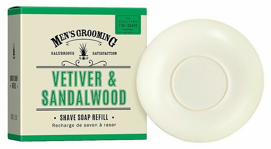 Rasierseife mit Vetiver und Sandelholz - Scottish Fine Soaps Vetiver & Sandalwood Shaving Soap (Refill) — Bild N1