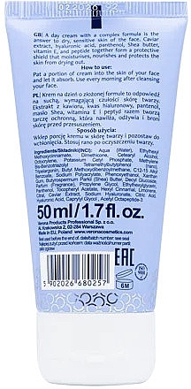 Verjüngende Tagescreme mit schwarzem Kaviar - Vollare Cosmetics Caviar Extract Soothing Day Face Cream SPF 30 — Bild N2