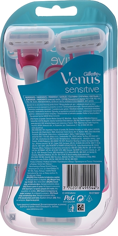 Einwegrasierer für empfindliche Haut 3 St. - Gillette Venus Sensitive — Bild N2