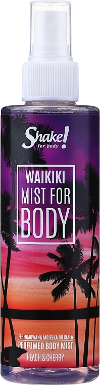 Shake for Body Perfumed Body Mist Waikiki Peach & Cherry - Parfümierter Körpernebel Pfirsich & Kirsche