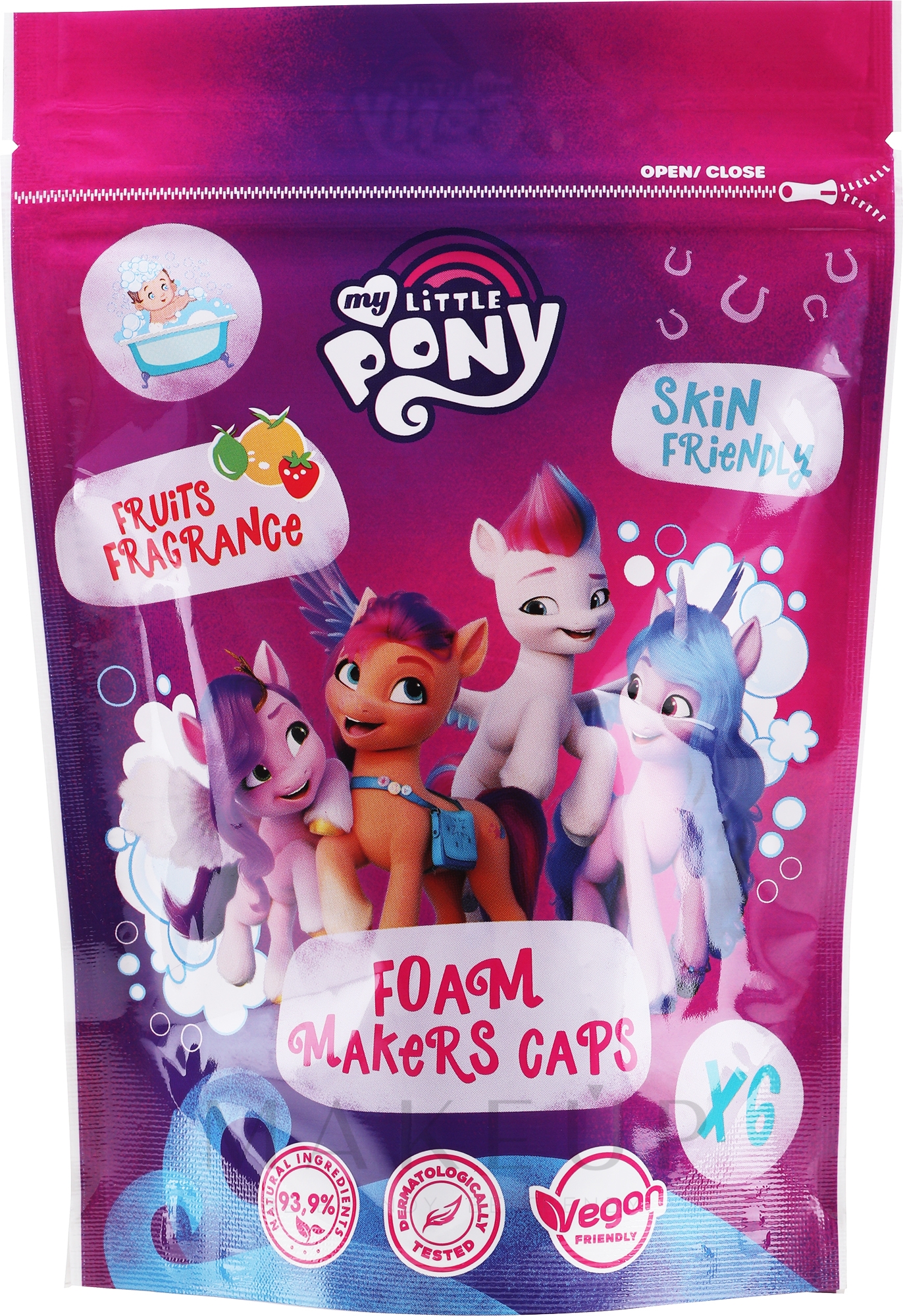 Badeschaum für Kinder mit Fruchtduft My Little Pony - My Little Pony Foam Makers Caps — Bild 6 x 20 g