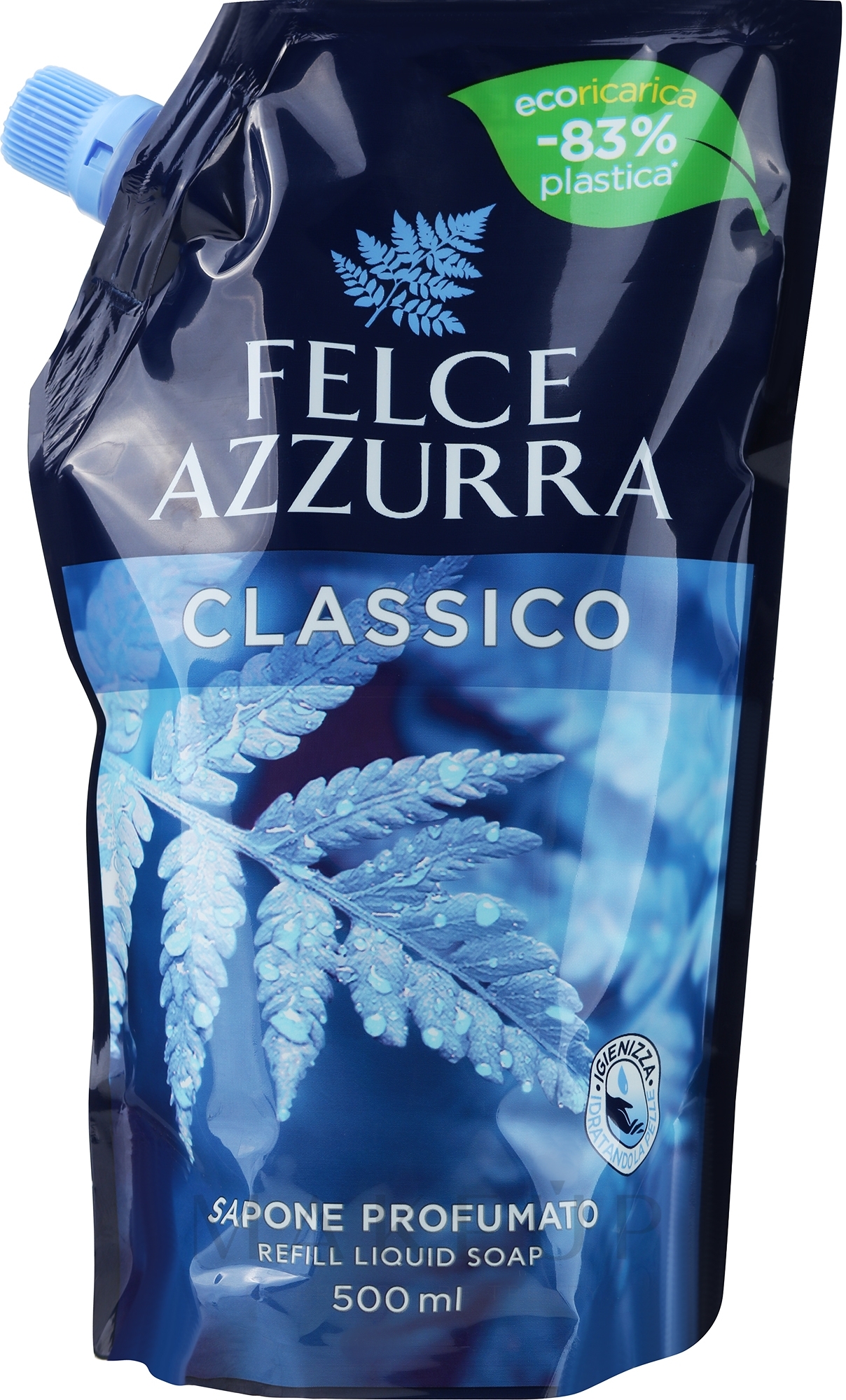 Flüssigseife Klassisch - Felce Azzurra Original (Doypack)  — Bild 500 ml
