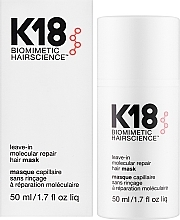 Regenerierende Haarmaske ohne Ausspülen - K18 Hair Biomimetic Hairscience Leave-in Molecular Repair Mask — Bild N4