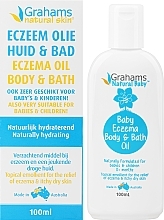 Baby-Badeöl - Grahams Natural Kids Eczema Body & Bath Oil — Bild N2