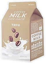 Düfte, Parfümerie und Kosmetik Feuchtigkeitsspendende Tuchmaske mit Milchkaffee - A'pieu Coffee Milk One-Pack
