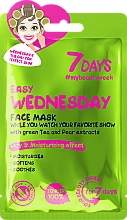Düfte, Parfümerie und Kosmetik Beruhigende Gesichtsmaske mit Grüntee und Birnenextrakt - 7 Days Easy Wednesday