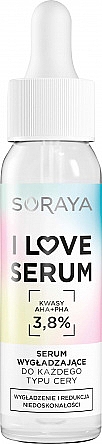 Feuchtigkeitsspendendes und glättendes Gesichtsserum mit AHA- und PHA-Säuren - Soraya I Love Serum — Bild N1