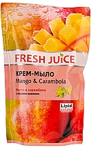 Düfte, Parfümerie und Kosmetik Creme-Seife Mango und Sternfrucht (Doypack) - Fresh Juice Mango & Carambol 