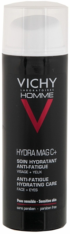 Feuchtigkeitsspendende Anti-Falten Creme für das Gesicht und die Augenpartie - Vichy Homme Hydra Mag C+ Anti-Fatigue Hydrating Care — Foto N2