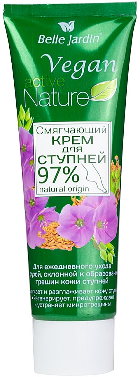 Beruhigende Fußcreme mit Leinsamen und D-Panthenol - Belle Jardin Active Nature Eco — Bild N1