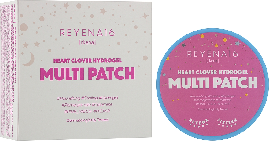 Hydrogel-Patches mit Granatapfelextrakt und Galmei - Reyena16 Heart Flower Hydrogel Multi Patch — Bild N2