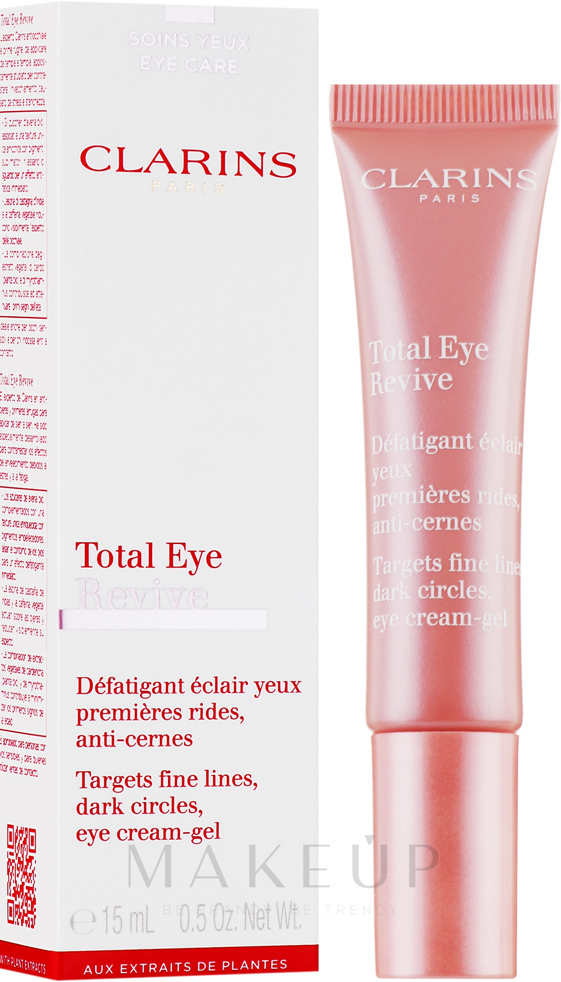 Creme-Gel gegen Augenringe - Clarins Total Eye Revive — Bild 15 ml
