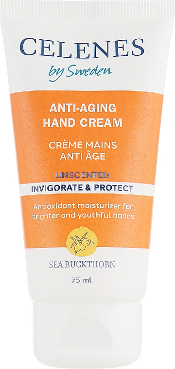 Anti-Aging Handcreme mit Sanddorn für alle Hauttypen - Celenes Sea Buckthorn Antiaging Hand Cream-Unscented All Skin Types — Bild N1