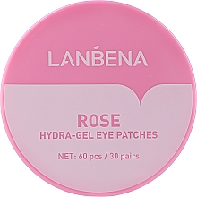 Hydrogel-Augenpatches mit Rosenextrakt - Lanbena Rose Hydra-Gel Eye Patch — Bild N2
