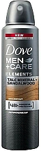 Deospray Antitranspirant - Dove Men+Care Elements Talc Mineral+Sandalwood — Bild N1