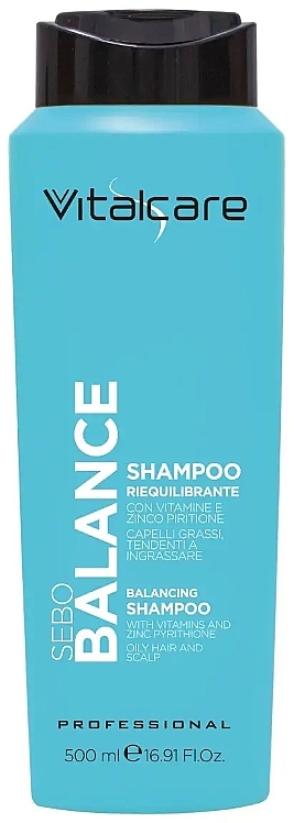 Ausgleichendes Shampoo für fettiges Haar und fettige Kopfhaut - Vitalcare Professional Sebo Balance Shampoo  — Bild N1